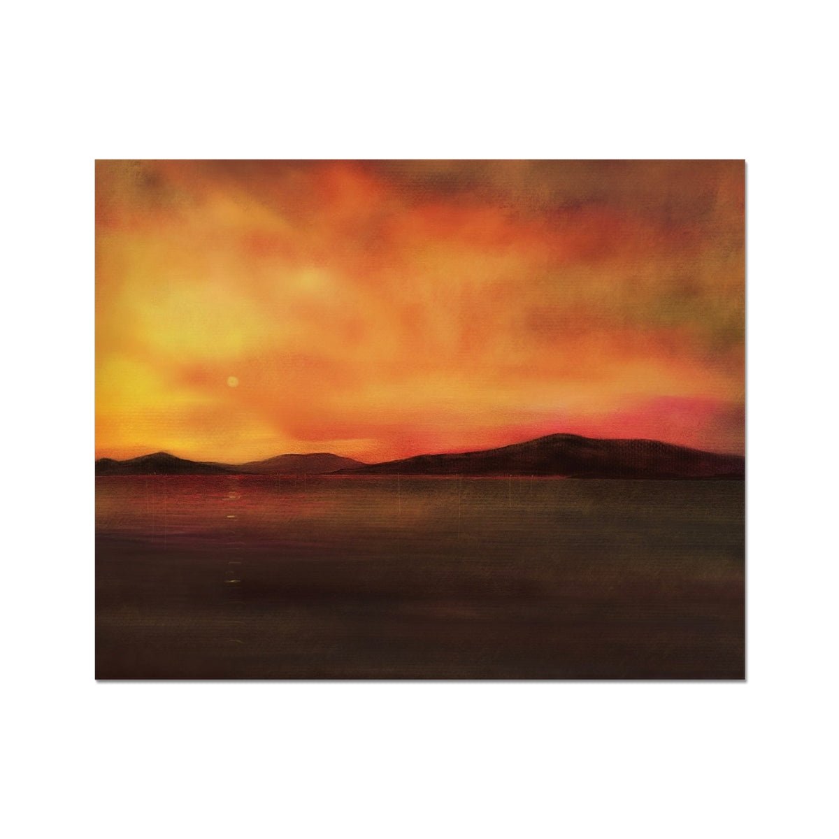 Isle Of Harris Sunset Painting | Artist Proof Collector Prints From Scotland