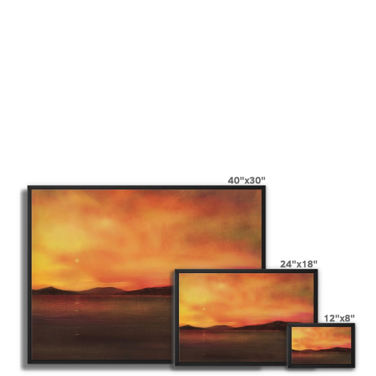 Isle Of Harris Sunset Painting | Framed Canvas Prints From Scotland