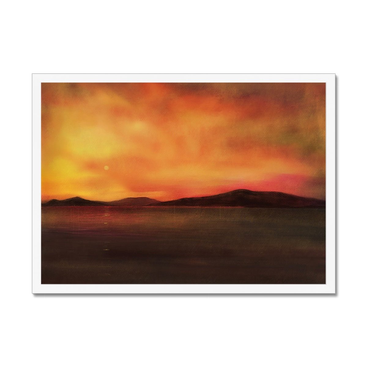 Isle Of Harris Sunset Painting | Framed Prints From Scotland