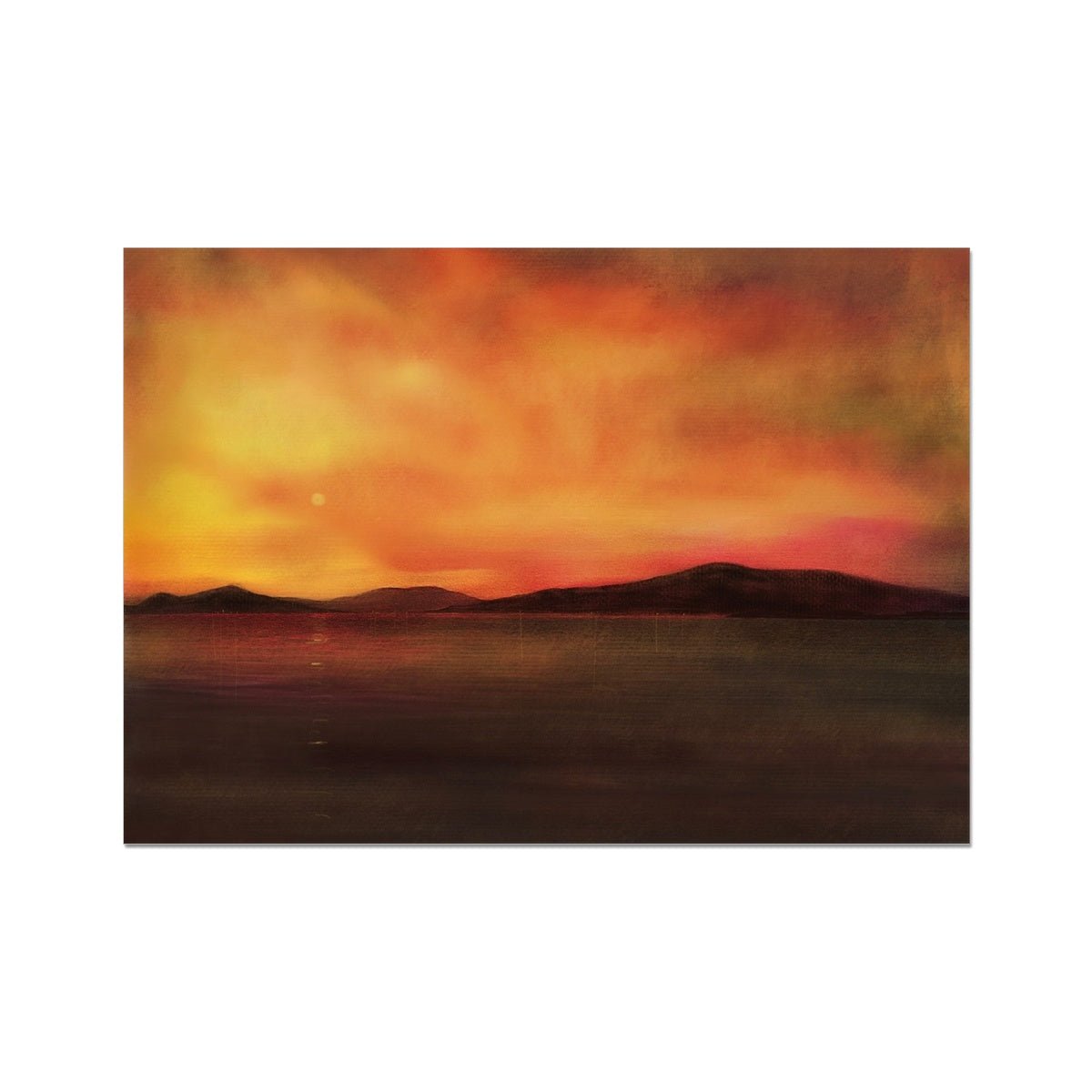 Isle Of Harris Sunset Painting | Signed Art Prints From Scotland | By Scottish Artist Hunter