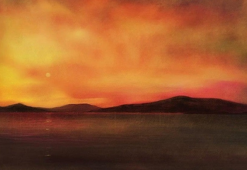 Isle Of Harris Sunset Scottish Landscape Painting