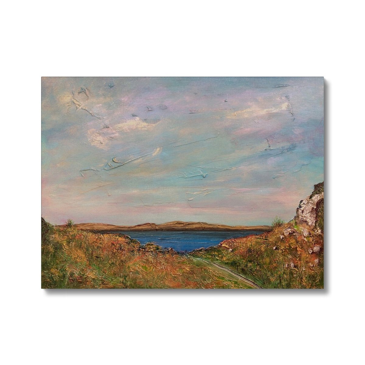 Jura From Crinan Painting | Canvas Prints From Scotland