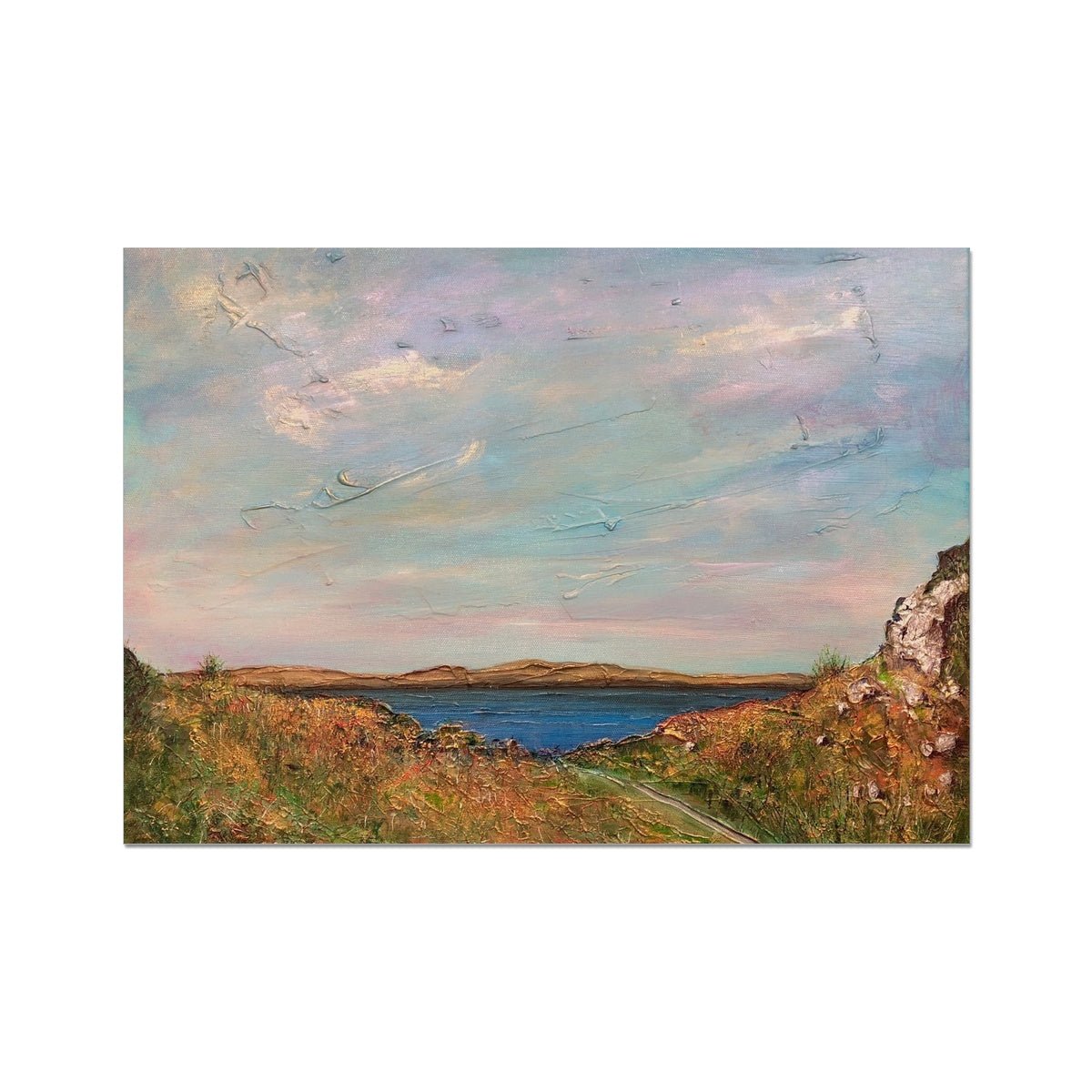 Jura From Crinan Painting | Fine Art Prints From Scotland-Unframed Prints-Hebridean Islands Art Gallery-A2 Landscape-Paintings, Prints, Homeware, Art Gifts From Scotland By Scottish Artist Kevin Hunter