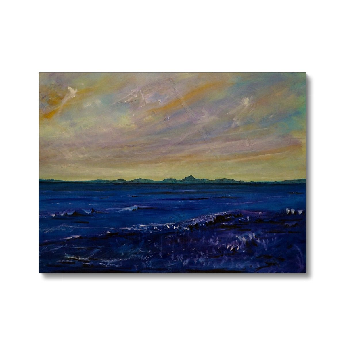 Jura Painting | Canvas From Scotland-Contemporary Stretched Canvas Prints-Hebridean Islands Art Gallery-24"x18"-Paintings, Prints, Homeware, Art Gifts From Scotland By Scottish Artist Kevin Hunter
