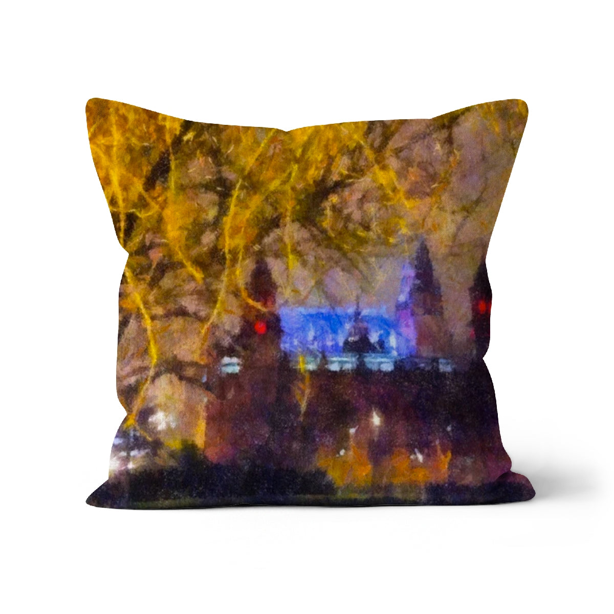 Kelvingrove Nights Glasgow Art Gifts Cushion