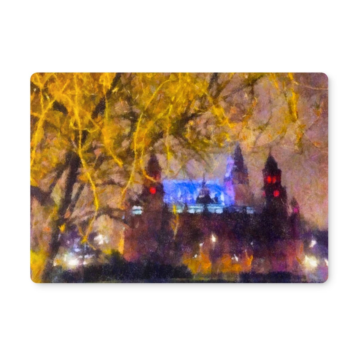 Kelvingrove Nights Glasgow Art Gifts Placemat