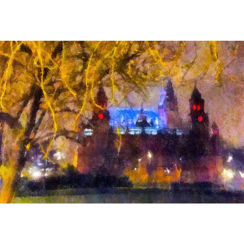 Kelvingrove Nights Statement Interior Wall Art Canvas