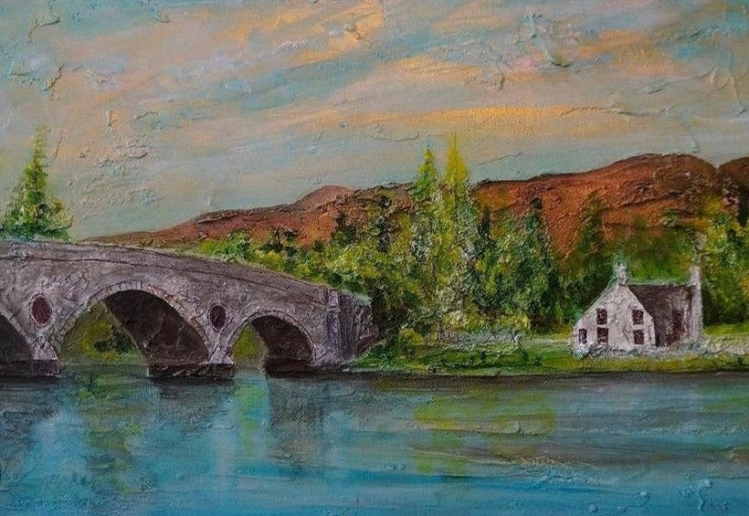 Kenmore Bridge ii Scottish Landscape Painting