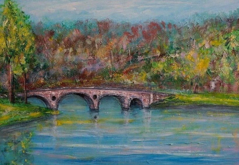 Kenmore Bridge Scottish Landscape Painting