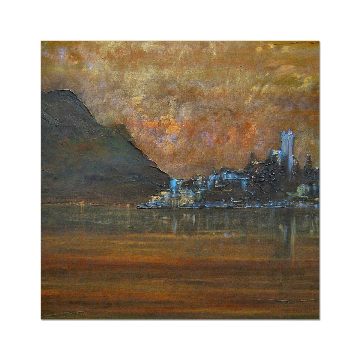 Lake Garda Dusk Italy Painting | Fine Art Prints From Scotland