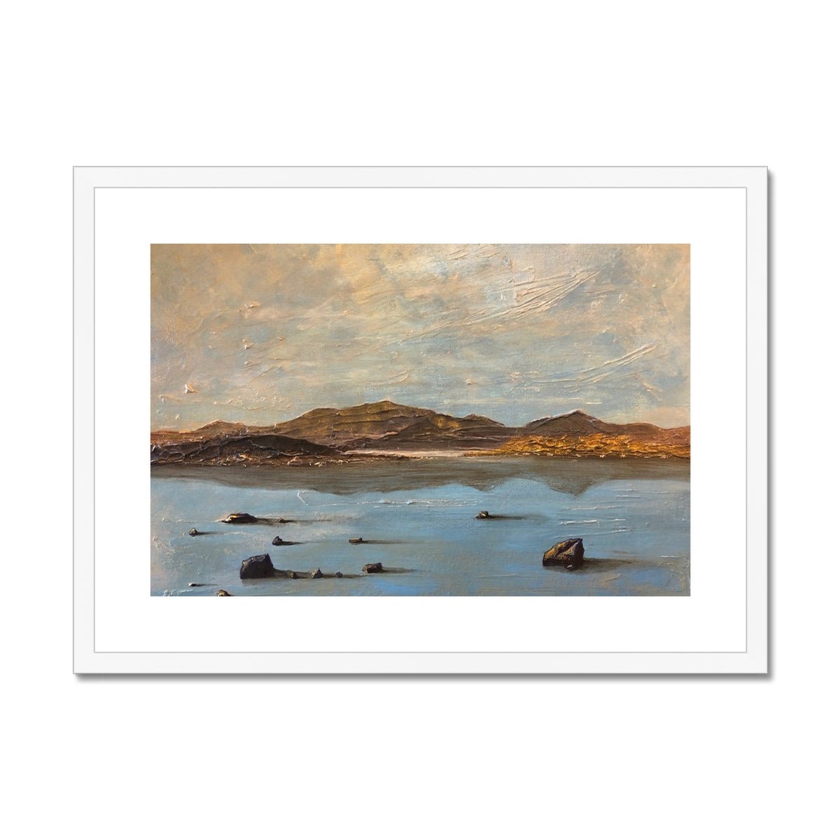 Loch Druidibeg South Uist Painting | Framed & Mounted Prints From Scotland