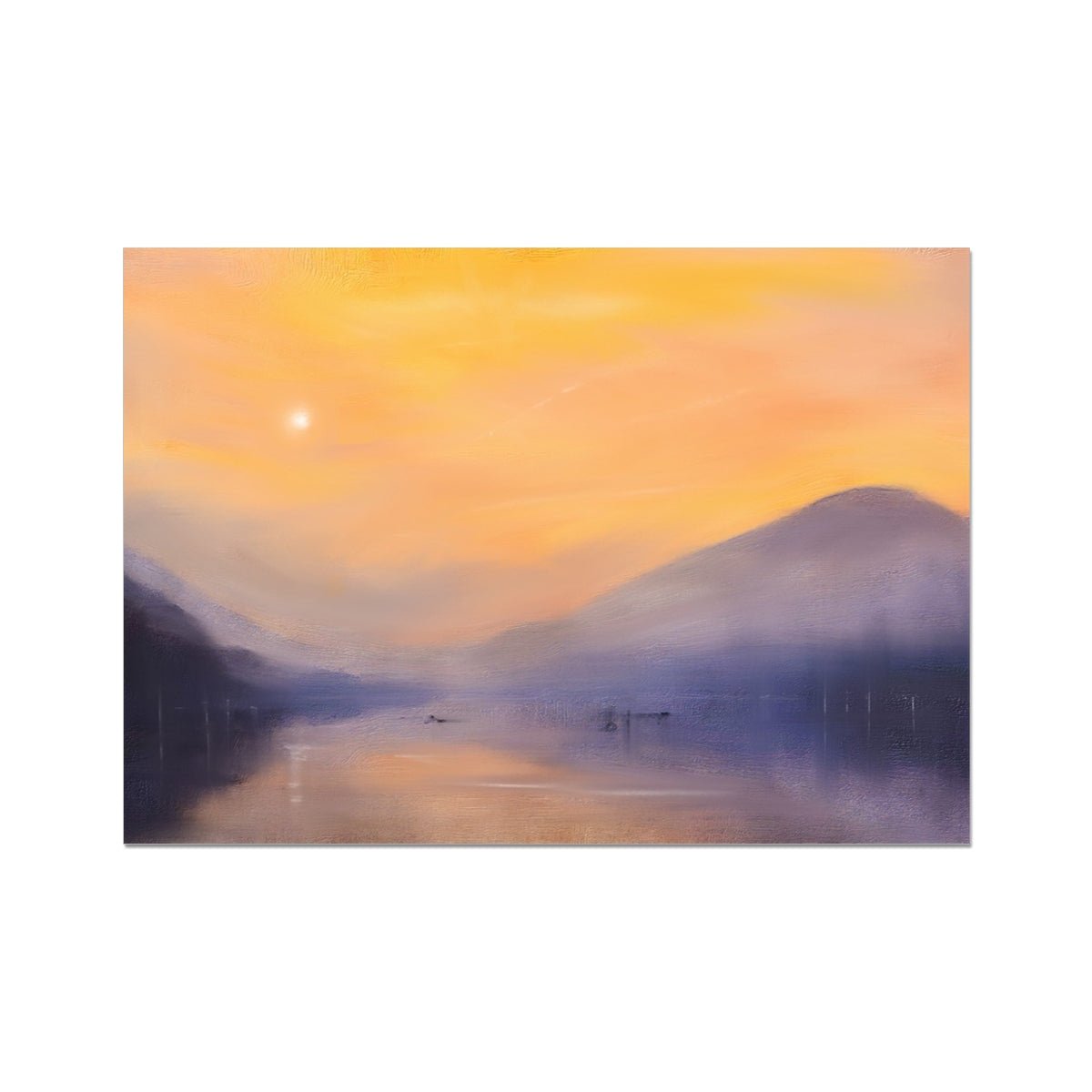 Loch Eck Dusk Painting Scotland | Signed Scottish Fine Art Prints