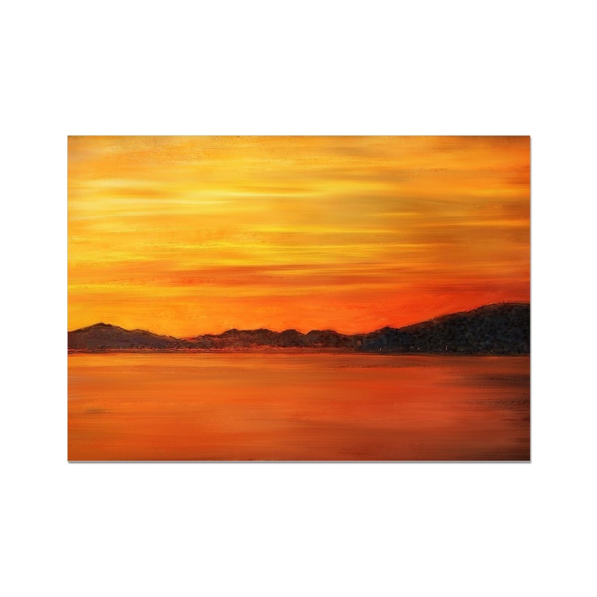 Loch Fyne Sunset Painting | Fine Art Prints From Scotland