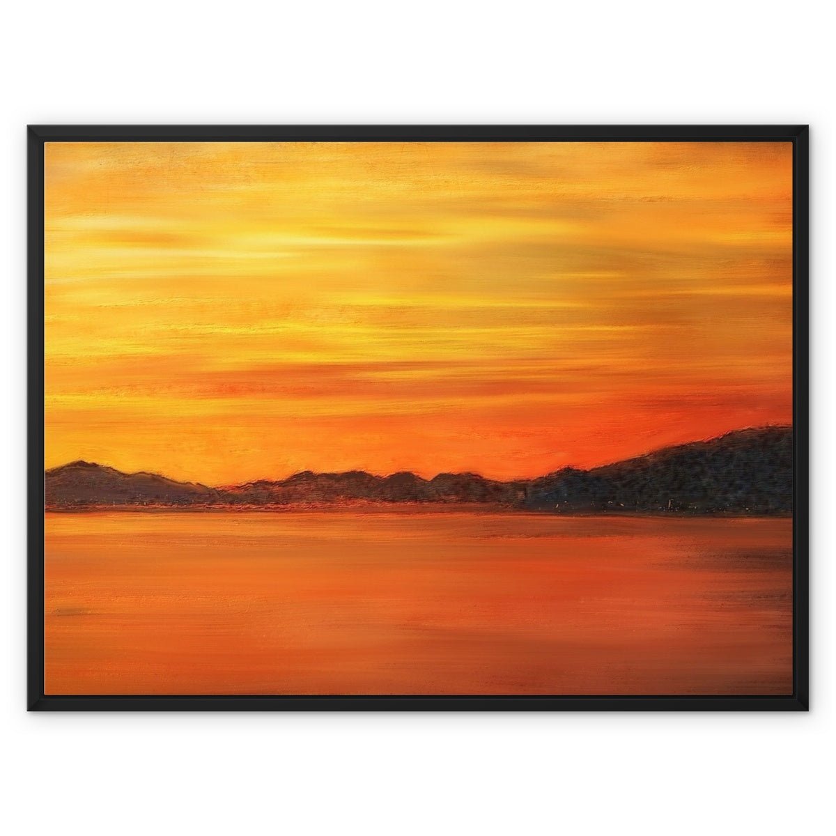 Loch Fyne Sunset Painting | Framed Canvas Prints From Scotland