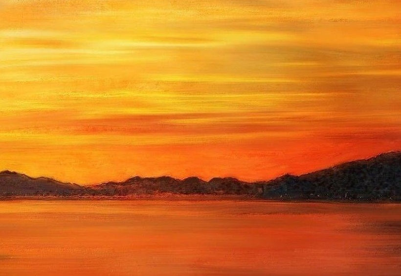 Loch Fyne Sunset Scottish Landscape Painting