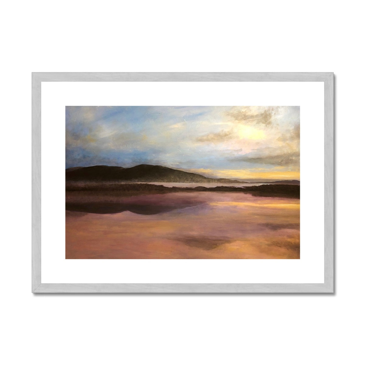 Loch Garten Painting | Antique Framed & Mounted Prints From Scotland