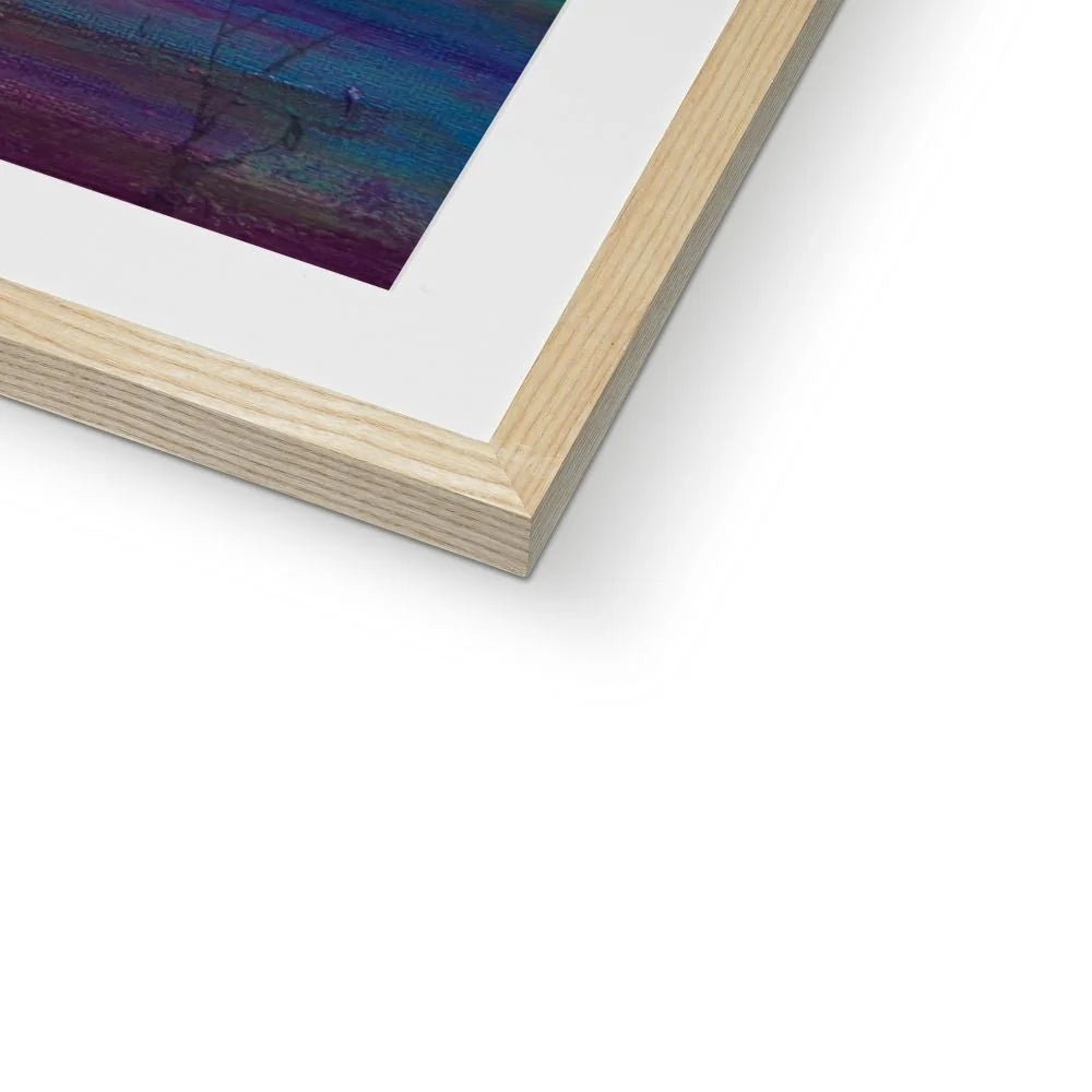 Loch Leven Sunset Framed & Mounted Print - Glencoe Art Gallery Scotland Worldwide Shipping Paintings | Prints | Gifts from by Scottish