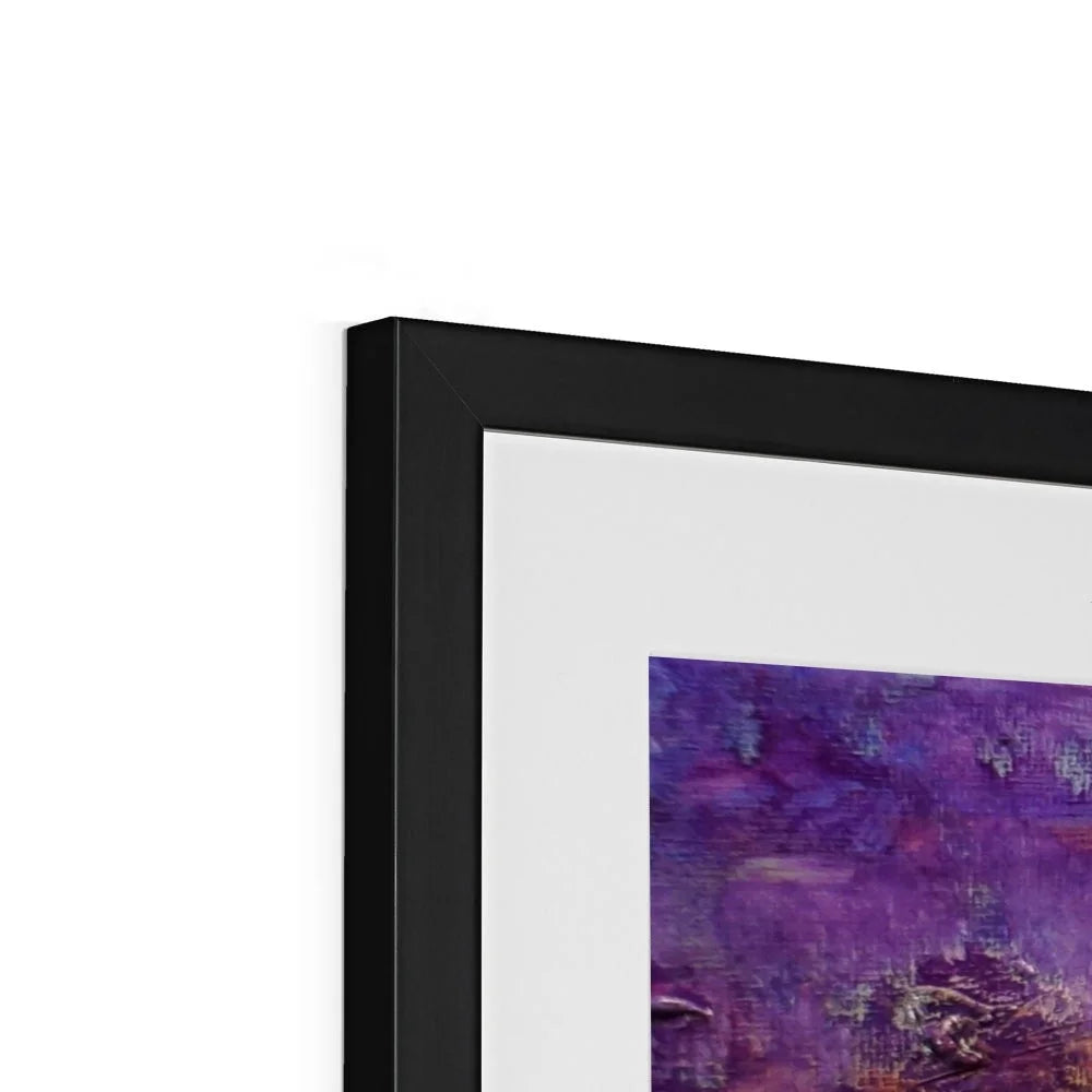 Loch Leven Sunset Framed & Mounted Print - Glencoe Art Gallery Scotland Worldwide Shipping Paintings | Prints | Gifts from by Scottish