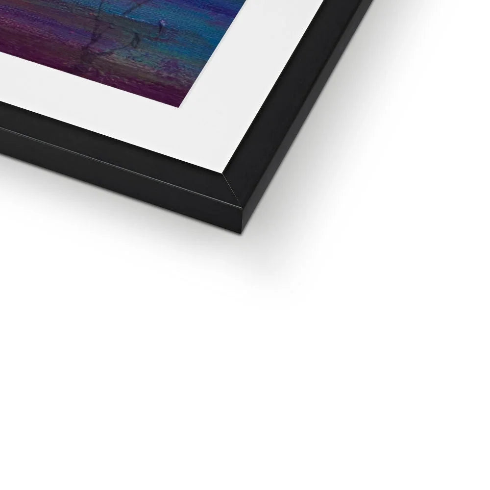 Loch Leven Sunset Framed & Mounted Print - Glencoe Art Gallery Scotland Worldwide Shipping Paintings | Prints | Gifts from by Scottish