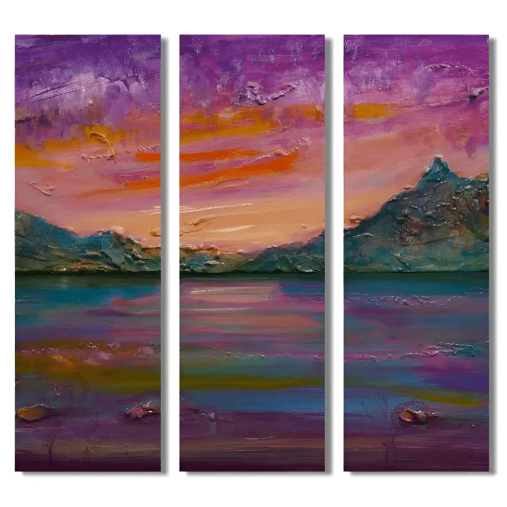 Glencoe Triptych Canvas Fine Art