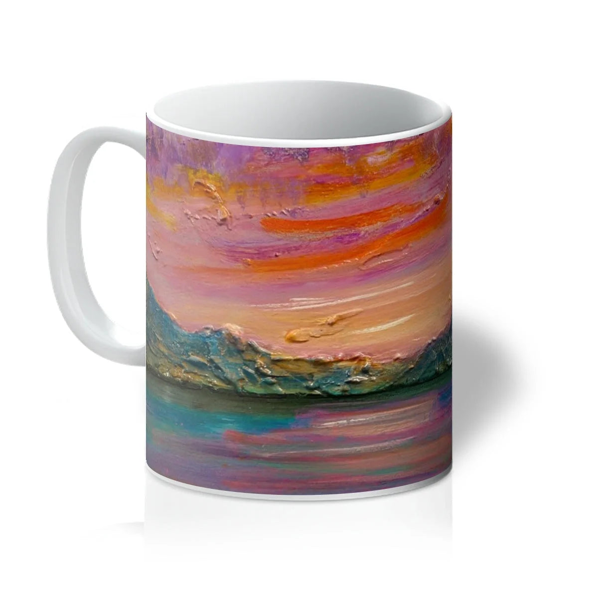 Loch Leven Sunset Mug - Glencoe Art Gallery Scotland Worldwide Shipping Paintings | Prints | Gifts