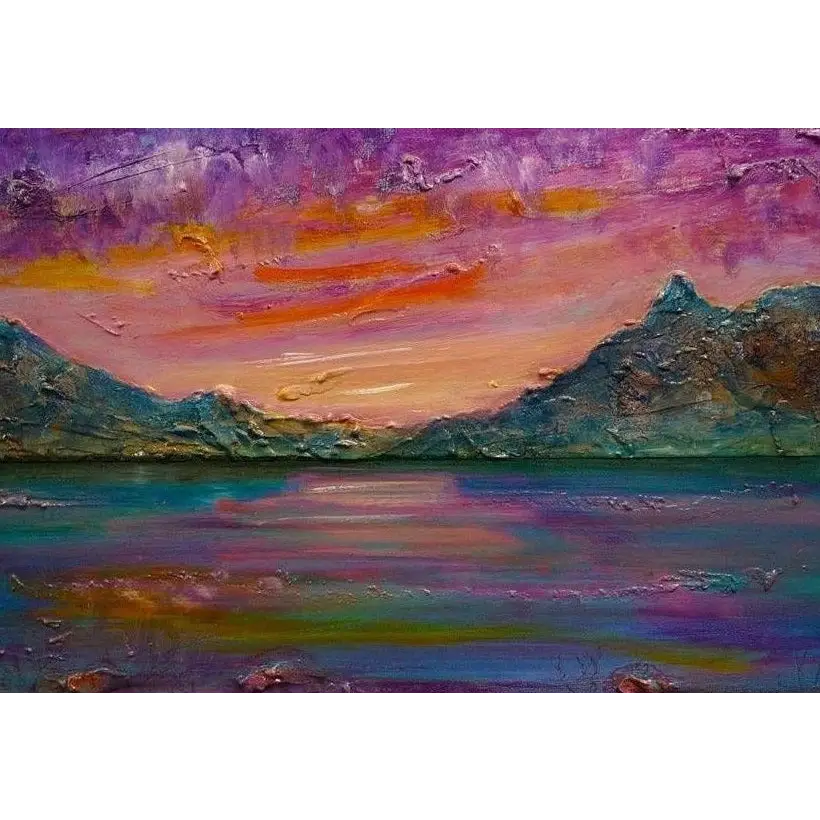 Loch Leven Sunset - Scottish Art Prints - Lochs & Mountains Gallery Scotland