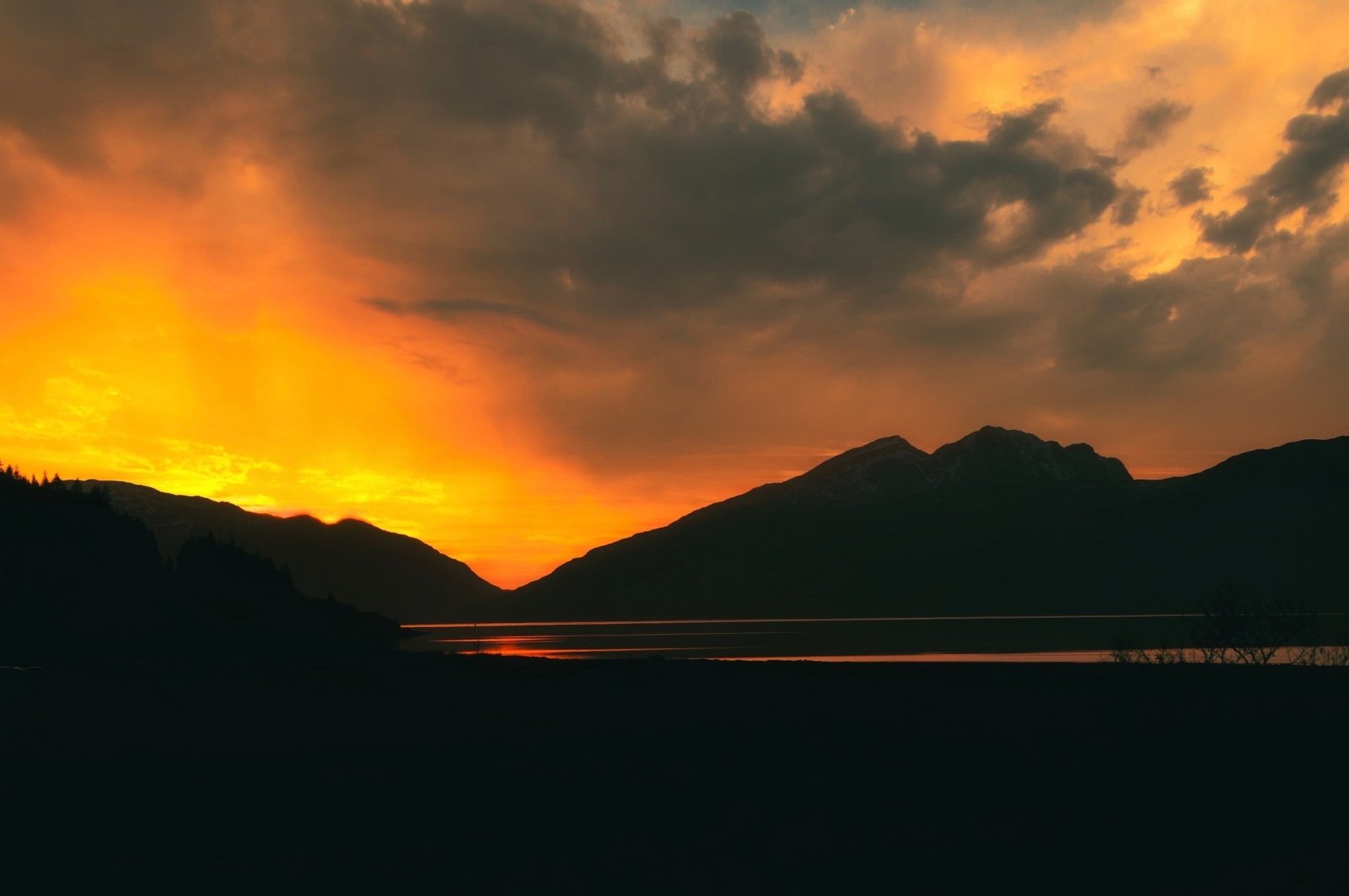Loch Leven Sunset Scottish Landscape Photography-Scottish Landscape Photography-Scottish Lochs & Mountains Art Gallery-Paintings, Prints, Homeware, Art Gifts From Scotland By Scottish Artist Kevin Hunter