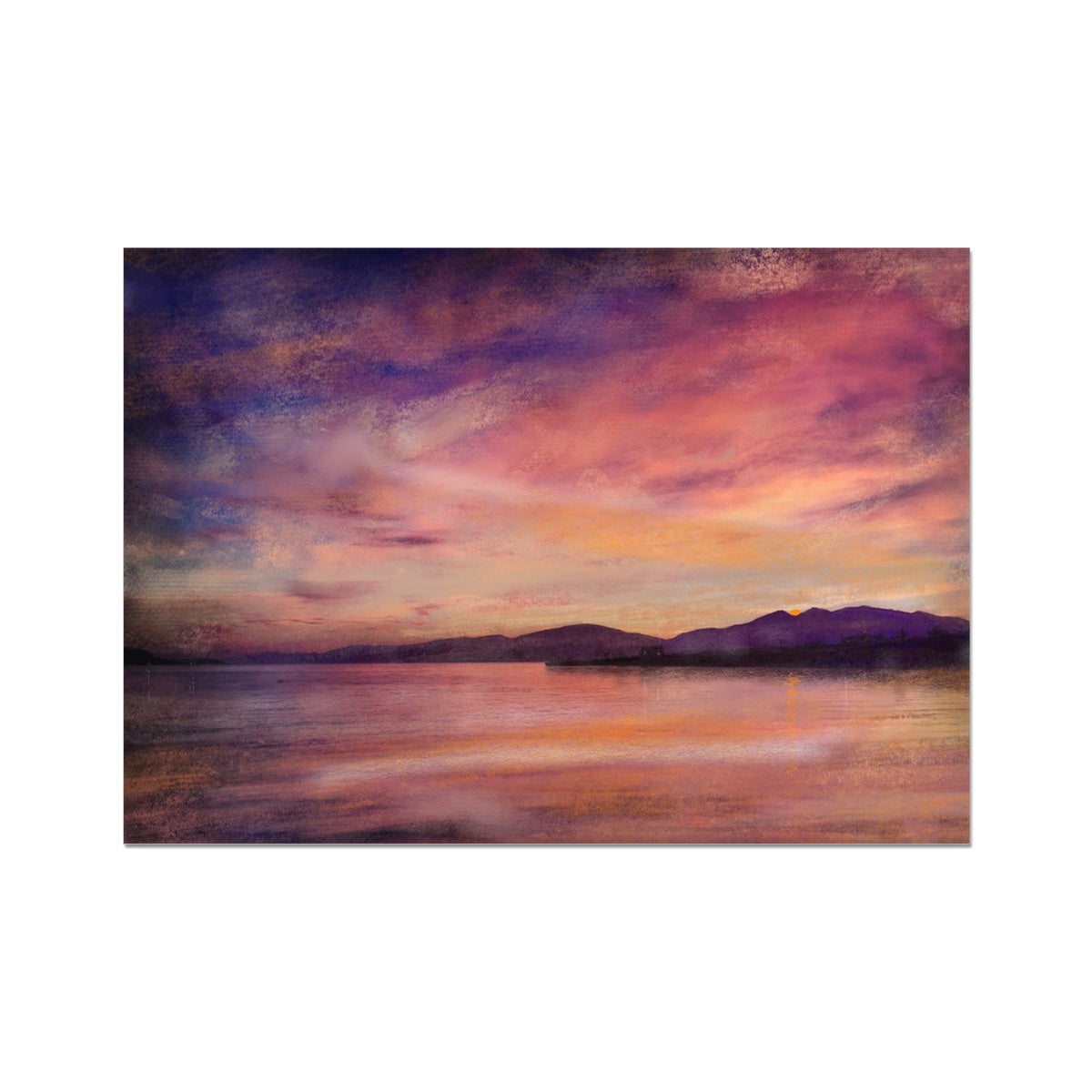 Loch Linnhe Dusk Painting | Fine Art Prints From Scotland