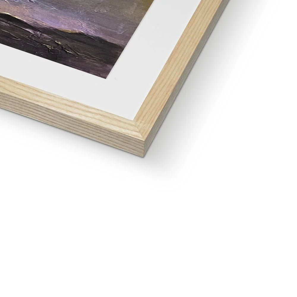 Loch Linnhe Sunset Framed & Mounted Print - Lochs Mountains Art Gallery Scotland Worldwide Shipping Scottish Prints and Glencoe Landscape