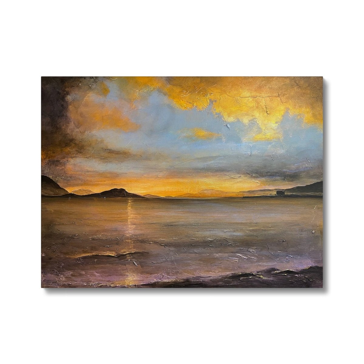 Loch Linnhe Sunset Painting | Canvas From Scotland