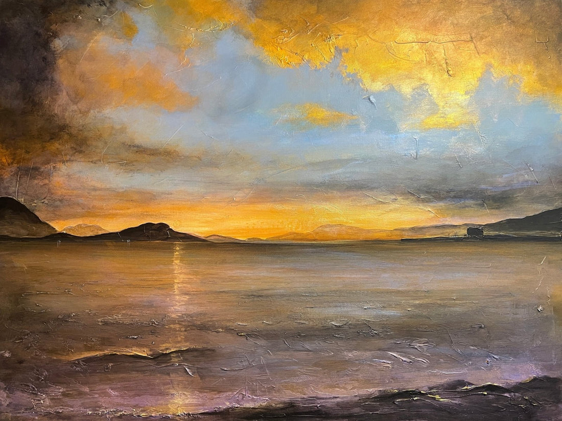 Loch Linnhe Sunset Painting Fine Art Prints