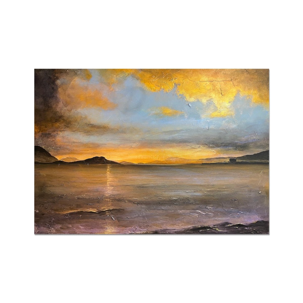 Loch Linnhe Sunset Painting | Signed Art Prints From Scotland | By Scottish Artist Hunter