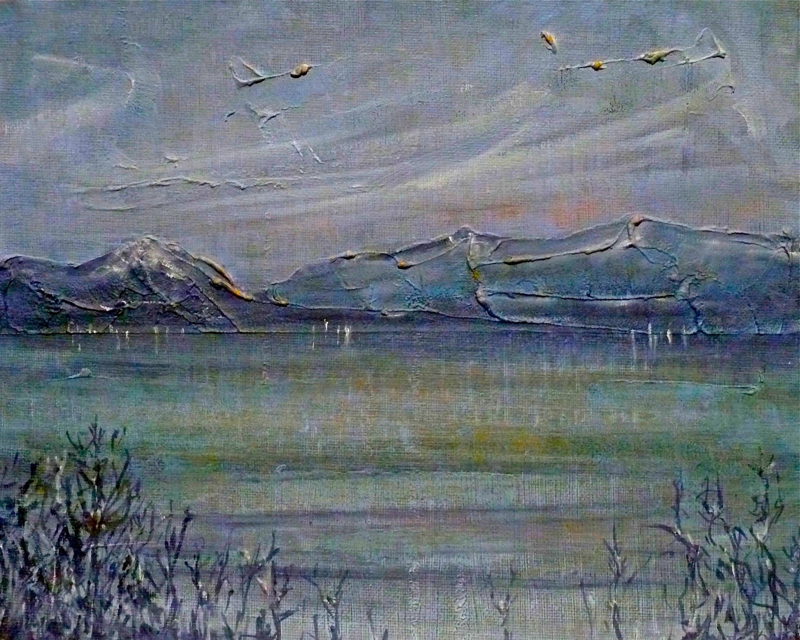 Loch Morlich Moonlight Painting Fine Art Prints