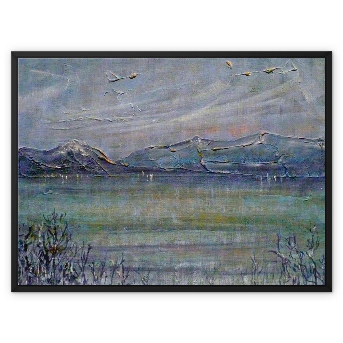 Loch Morlich Moonlight Painting | Framed Canvas From Scotland