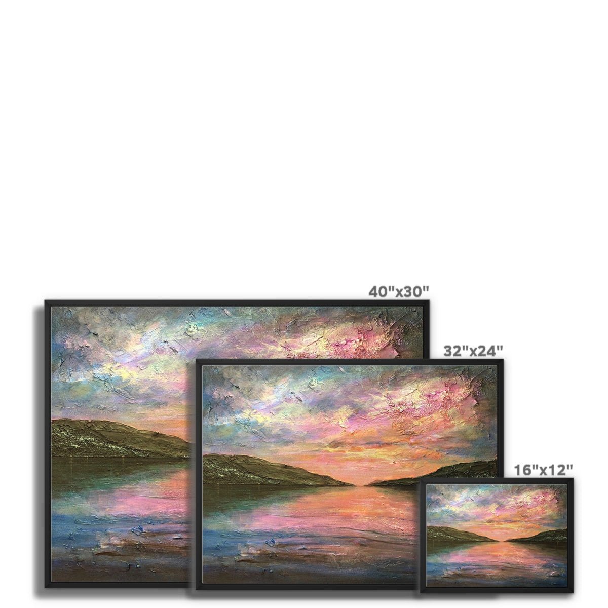 Loch Ness Dawn Painting | Framed Canvas From Scotland