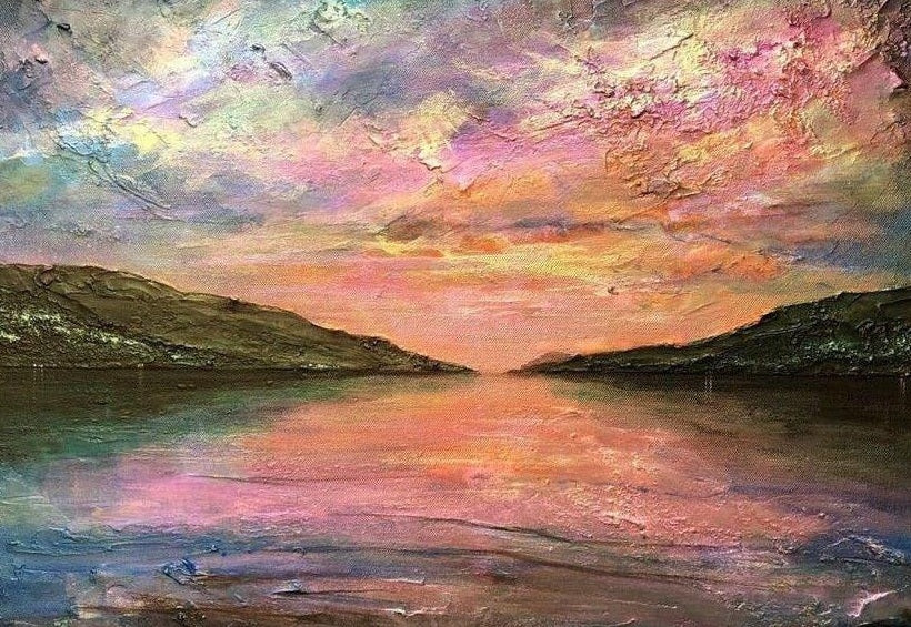 Loch Ness Dawn Scottish Landscape Painting