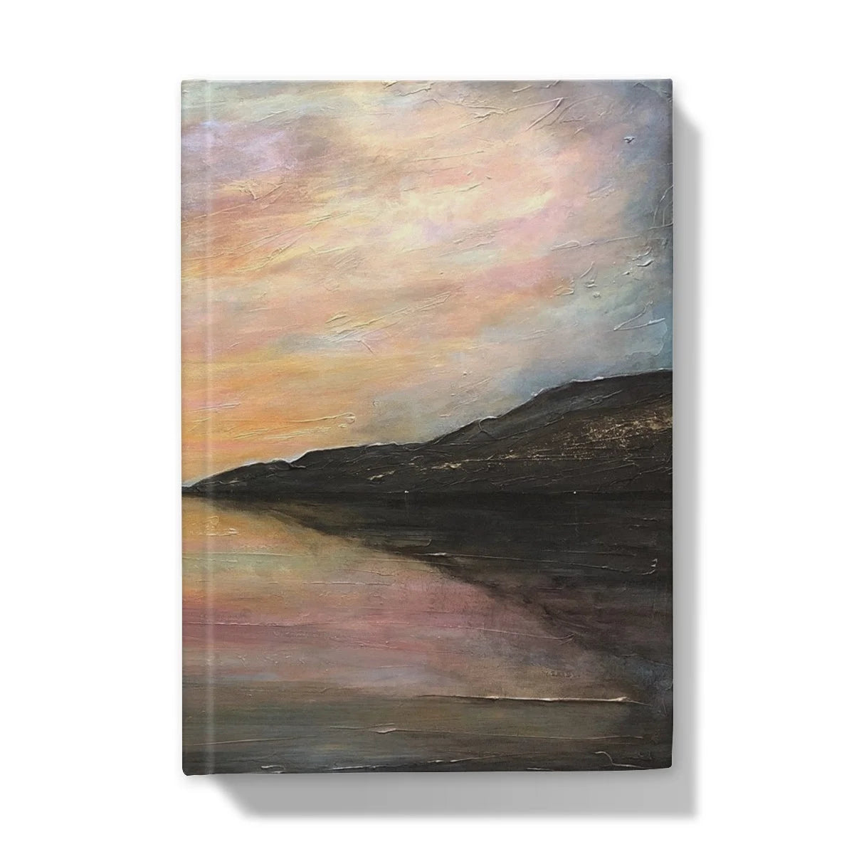 Loch Ness Glow Hardback Journal - Lochs & Mountains Art Gallery Scotland Worldwide Shipping Scottish and Paintings Prints by Artist Hunter