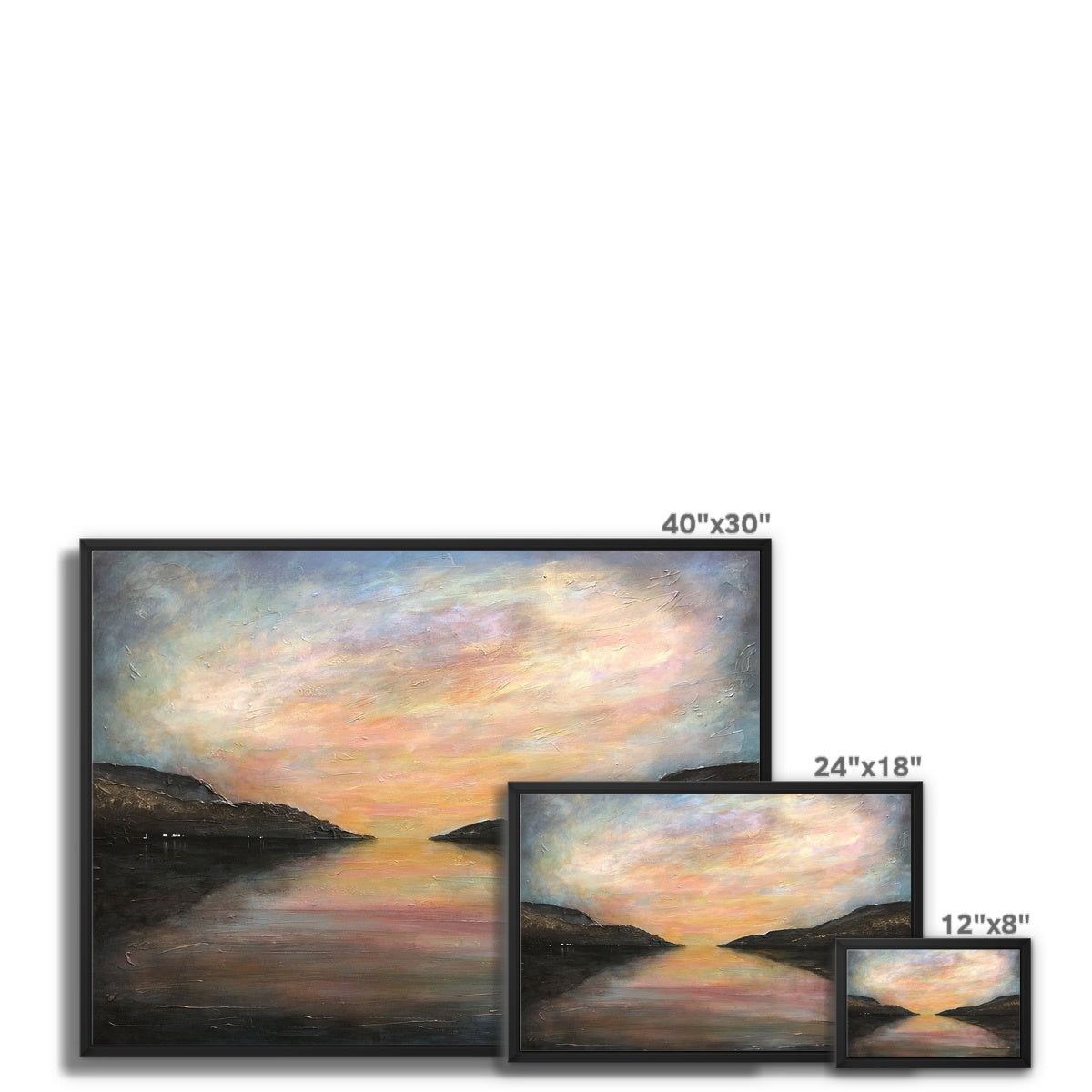 Loch Ness Glow Painting | Framed Canvas Prints From Scotland