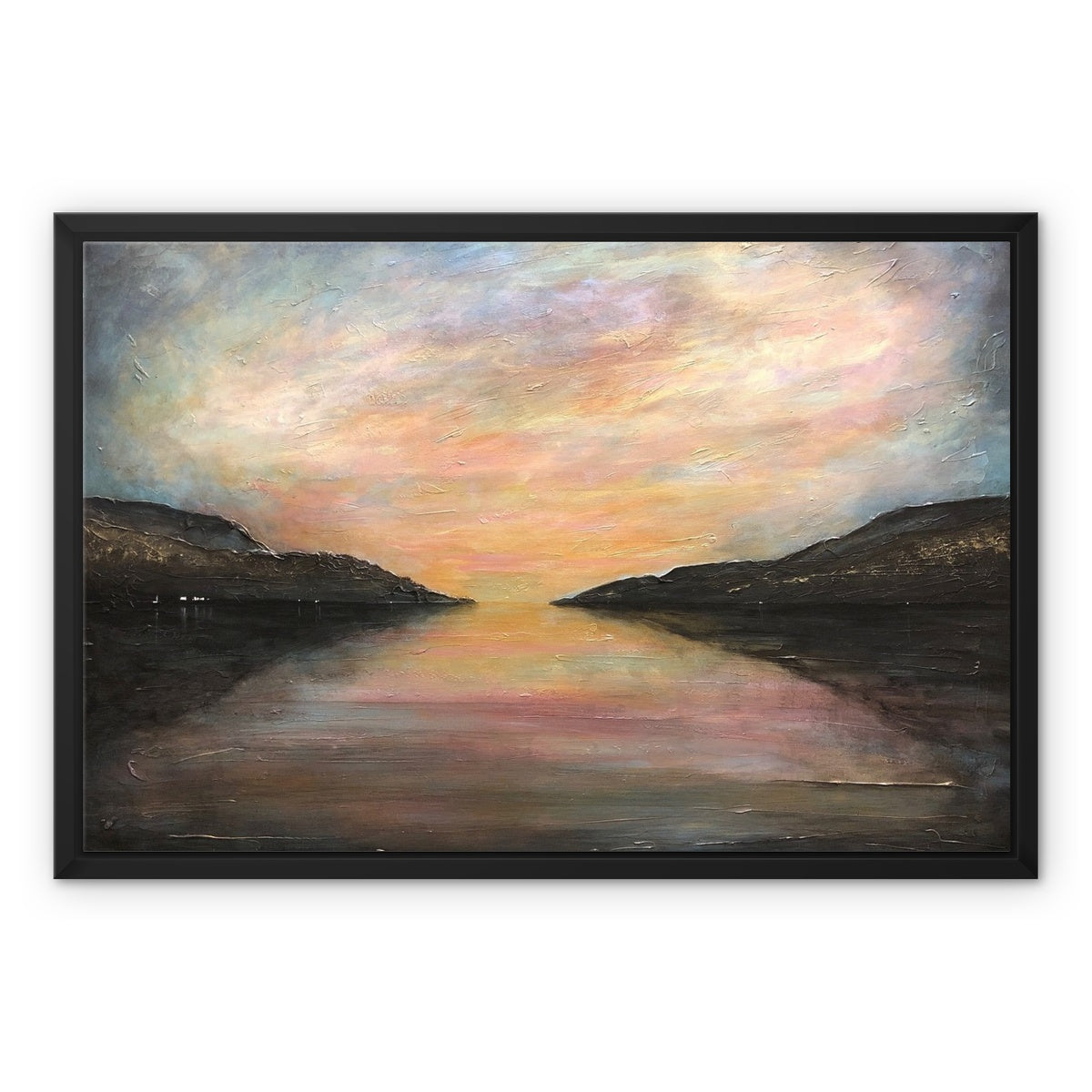 Loch Ness Glow Painting | Framed Canvas Prints From Scotland