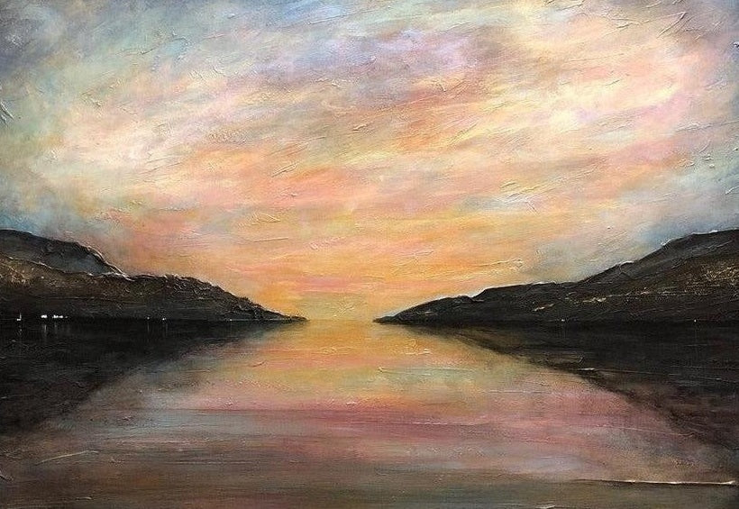 Loch Ness Glow Scottish Landscape Painting