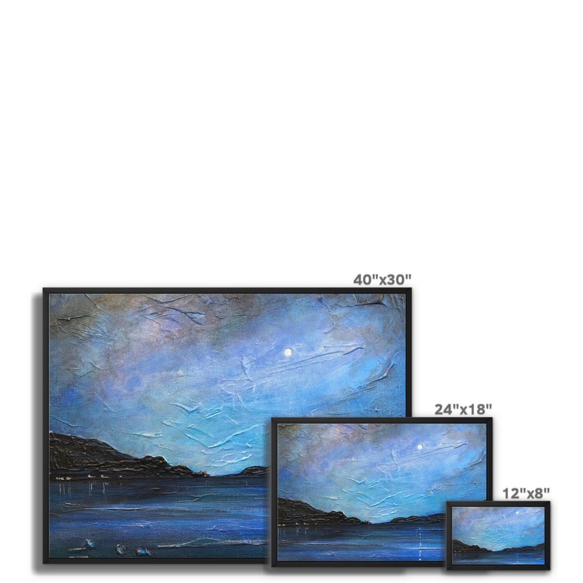 Loch Ness Moonlight Painting | Framed Canvas From Scotland