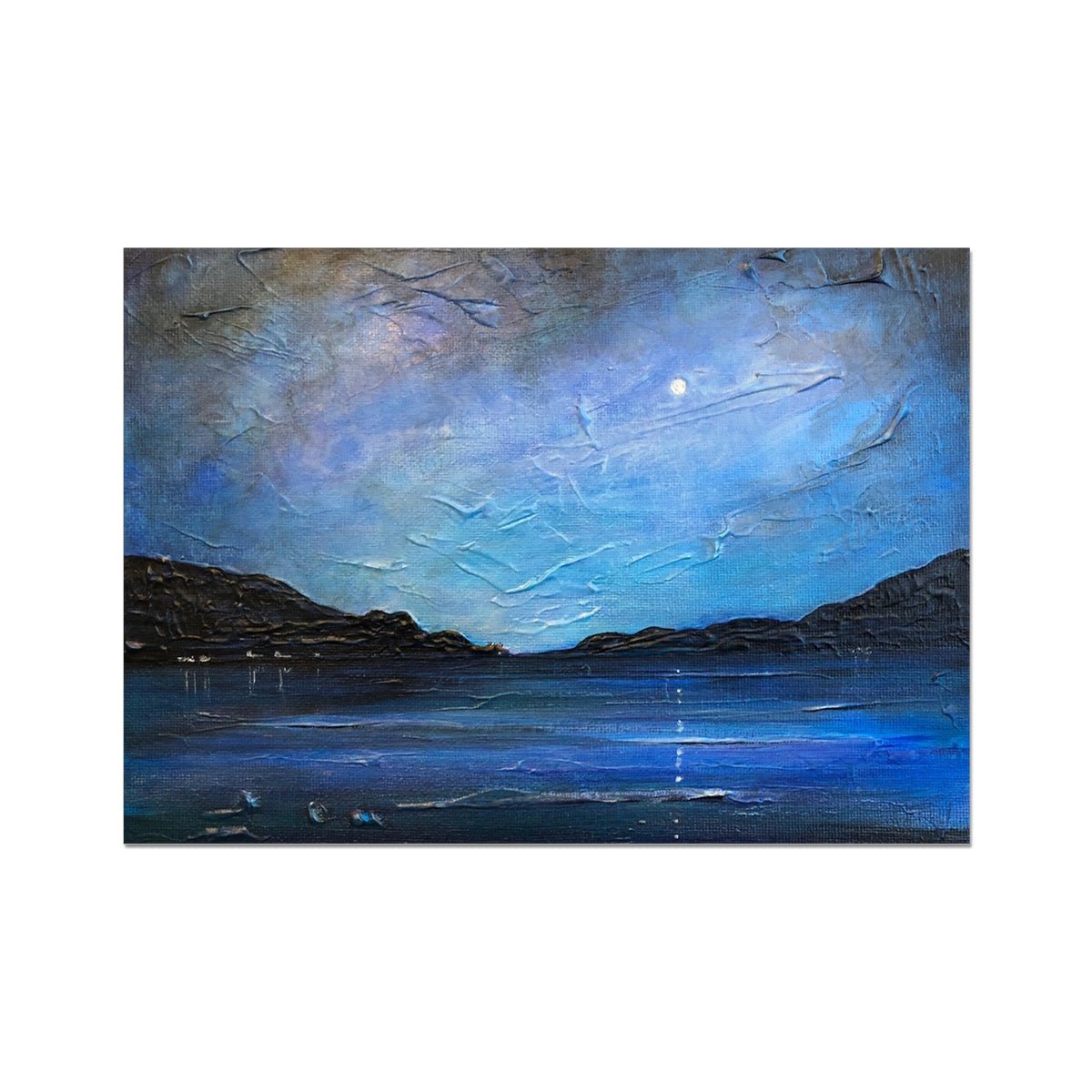 Loch Ness Moonlight Painting Scotland | Signed Scottish Fine Art Prints