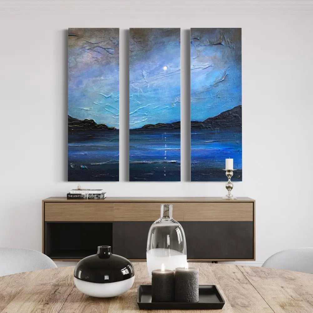 Loch Ness Moonlight - Scottish Statement Interior Wall Art - Lochs & Mountains Gallery Scotland