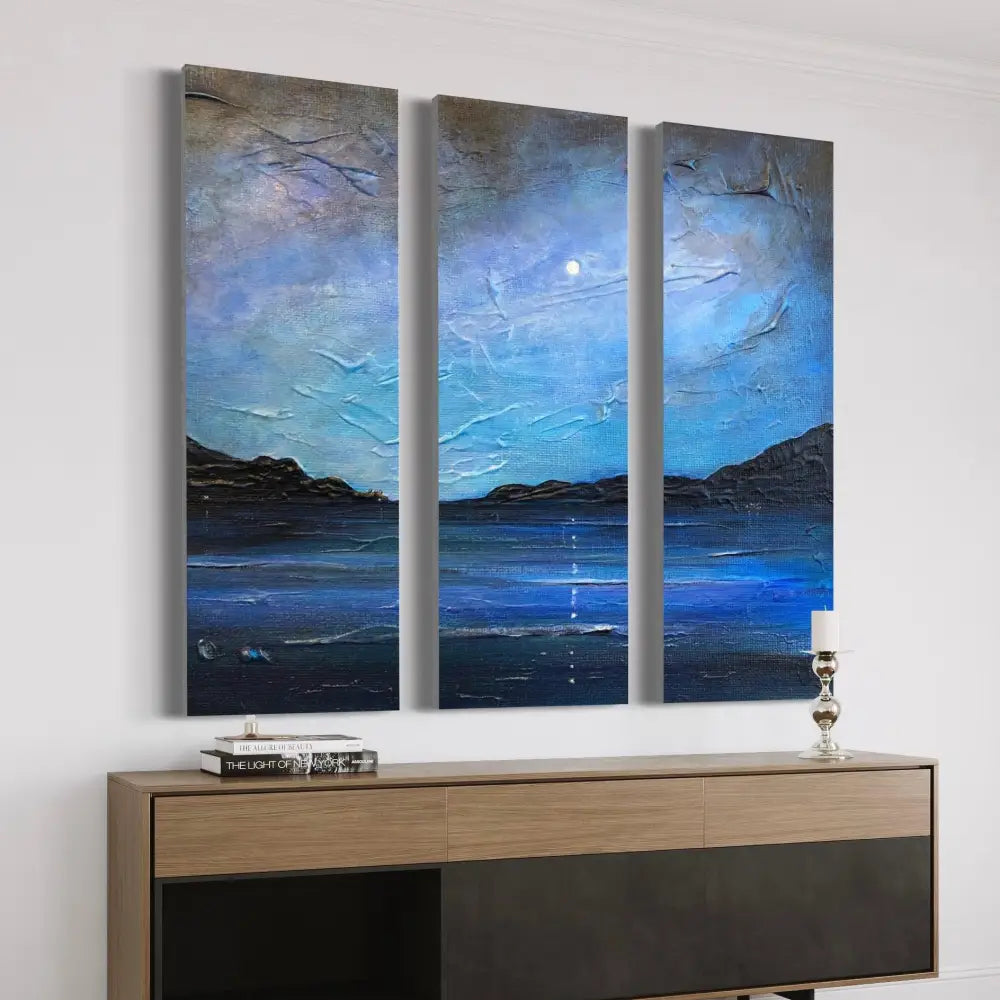 Loch Ness Moonlight - Scottish Statement Interior Wall Art - Lochs & Mountains Gallery Scotland