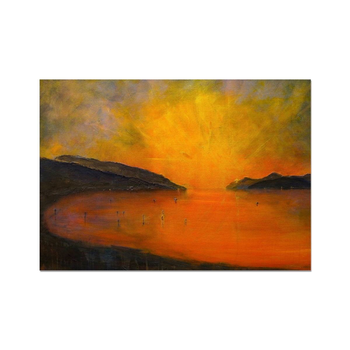 Loch Ness Sunset Painting | Fine Art Prints From Scotland