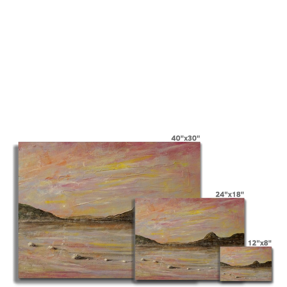 Loch Rannoch Dawn Painting | Canvas From Scotland