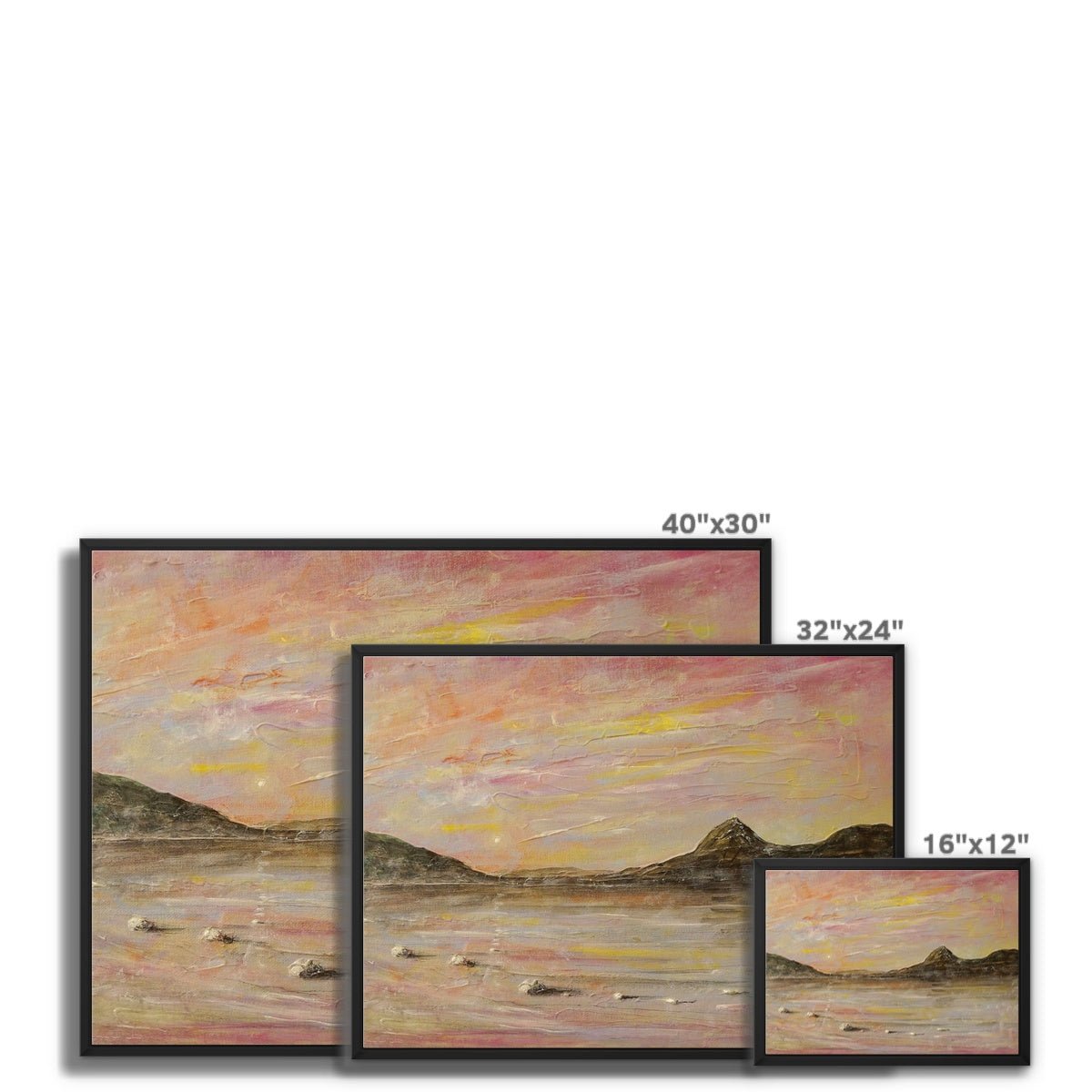 Loch Rannoch Dawn Painting | Framed Canvas From Scotland