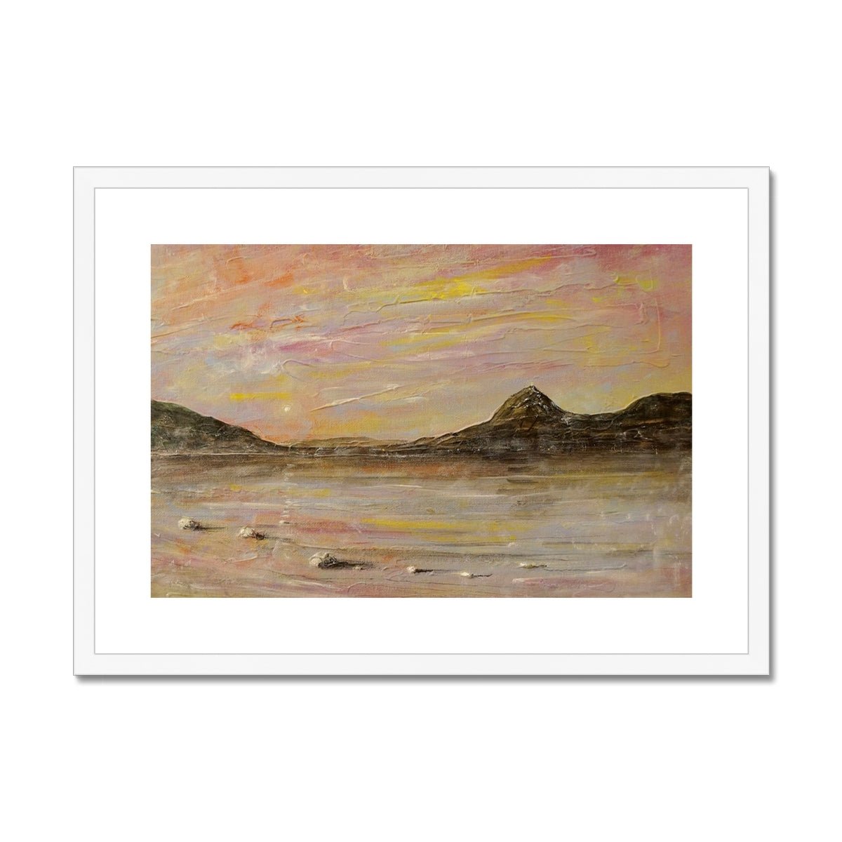 Loch Rannoch Dawn Painting | Framed & Mounted Prints From Scotland