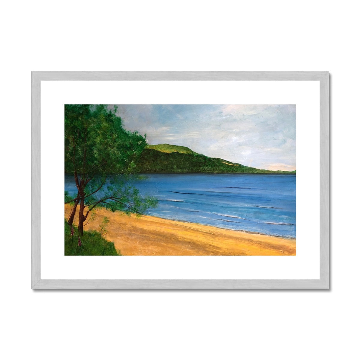 Loch Rannoch Painting | Antique Framed & Mounted Prints From Scotland