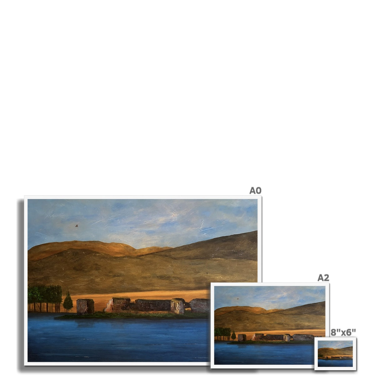 Lochindorb Castle Painting | Framed Prints From Scotland